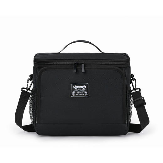 【分区置物，大容量便当包】斜挎便当袋 大容量加厚手提午餐包 学生户外牛津布野餐包-QQ 商品图5