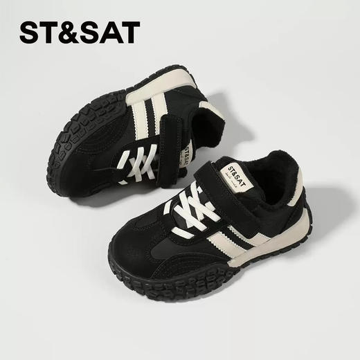 【童鞋】星期六舒适百搭男女童加绒运动鞋SSC419DLA0 商品图0