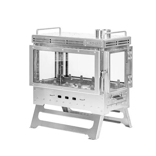 POMOLY Dweller Ultra 4 四面观火超大不锈钢壁炉 柴火炉 商品图4