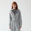谜底连帽卫衣外套女2025春季新品花灰色开衫休闲上衣女251MV0012 商品缩略图0