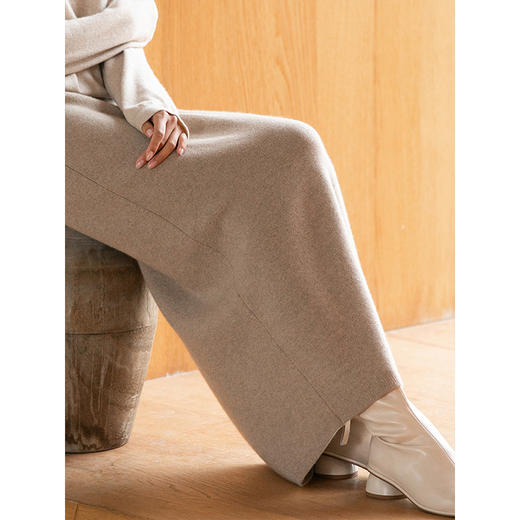 牧衣游原创 山羊绒半身裙防静电可水洗福利款 山水田 不支持会员折 商品图3