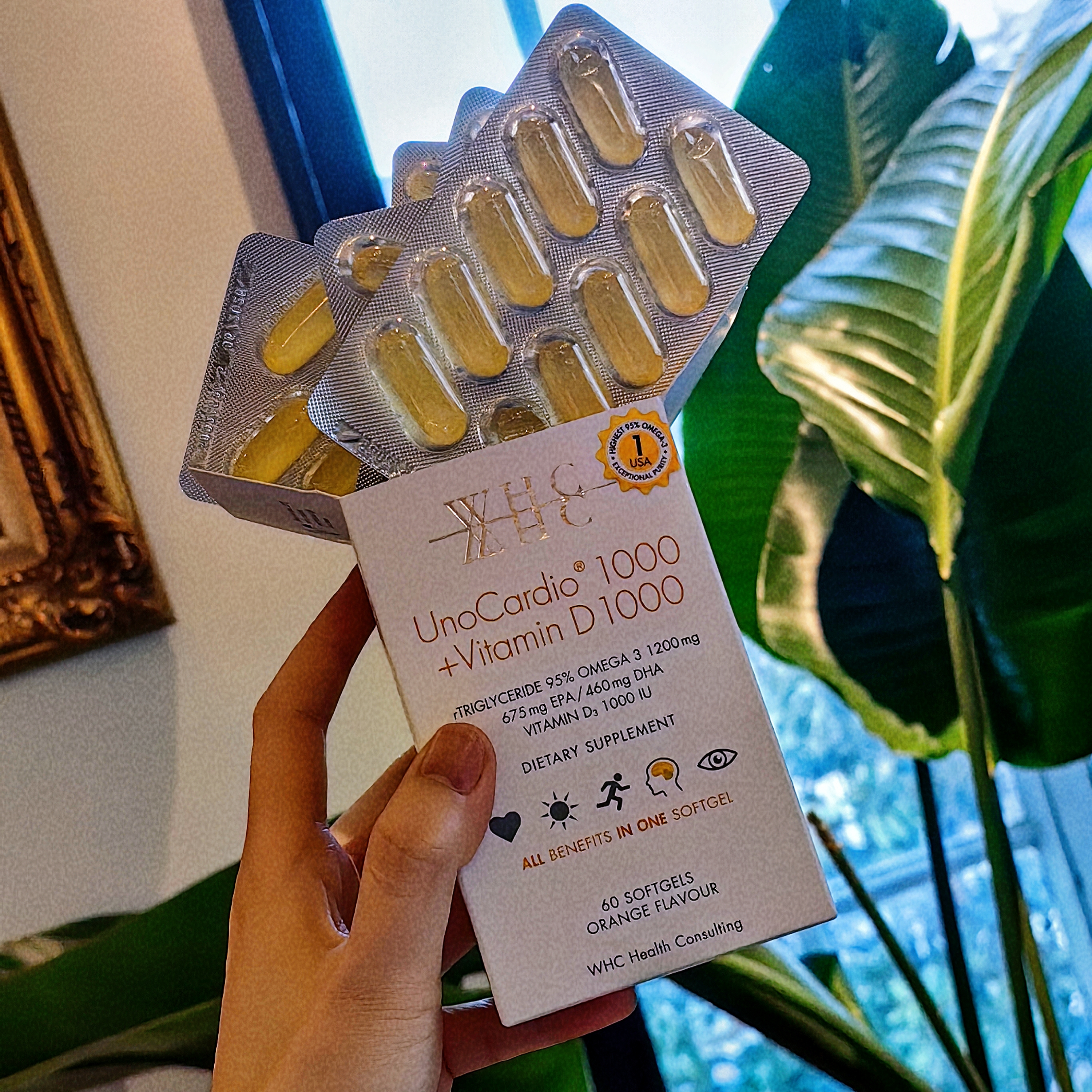 [屁侠推荐]WHC UnoCardio 1000 小千金鱼油  95%高纯度深海鱼油 含vd