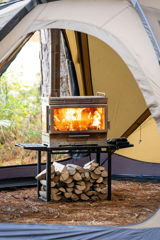 POMOLY Dweller Ultra3 三面观火超大不锈钢壁炉 柴火炉 商品图0