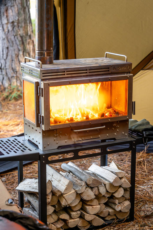 POMOLY Dweller Ultra3 三面观火超大不锈钢壁炉 柴火炉 商品图1