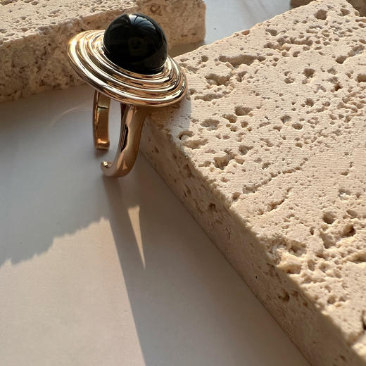 LHWINDSOR 土星Saturn戒指珍珠星球圆环开口指环原创食指戒配饰 商品图6