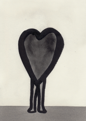 纸本水墨｜自成一爱