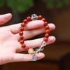 【2025年十二生肖手串】羊女 能量矩阵“才落我家”红玛瑙白水晶手串手链 女士单圈手串配饰【羊女-建议戴左手】 商品缩略图2