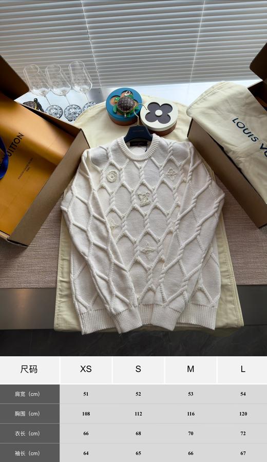 驴家 秋冬慵懒感穿搭 胶花针织毛衣‼️ 商品图2