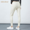 oldcolour裤子女春破洞纯色小脚裤女春秋款修身长裤女 商品缩略图1