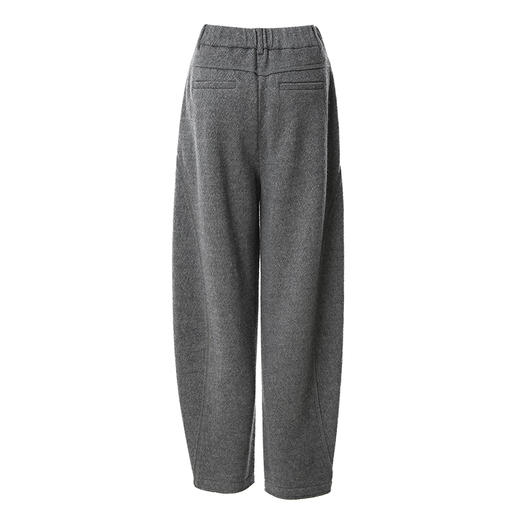 Famecoco范可儿冬季保暖羊毛休闲萝卜裤女FAB8GA010 商品图1