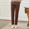 Famecoco范可儿纯棉设计感休闲长裤女秋冬FAB8GA031 商品缩略图0