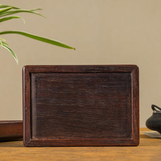 清 红木嵌螺钿狩猎图人物盖盒 商品图4