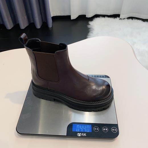 纪华菲 真皮高帮烟筒靴 弹性靴口 不挑腿型 商品图5