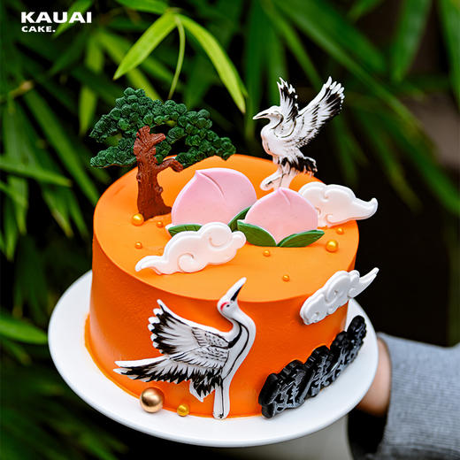 新中式仙鹤延年生日蛋糕 | 烤爱 商品图3