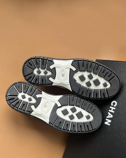 现货 THS 12.16-限时 香家 菱格拼皮熊猫运动鞋 进口牛皮+反绒运动鞋 2色 BZ1231 商品图10