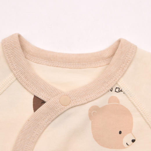 棉果果春季新品商场同款男童女童5A抗菌长袖半背衣M101110225015 商品图3