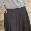 Famecoco范可儿垂感百褶裙西装半裙女秋冬FAB8HA021 商品缩略图4