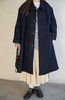 ECOLE DE CURIOSITES 深海军蓝洛登羊毛披风大衣(全内衬) 商品缩略图7