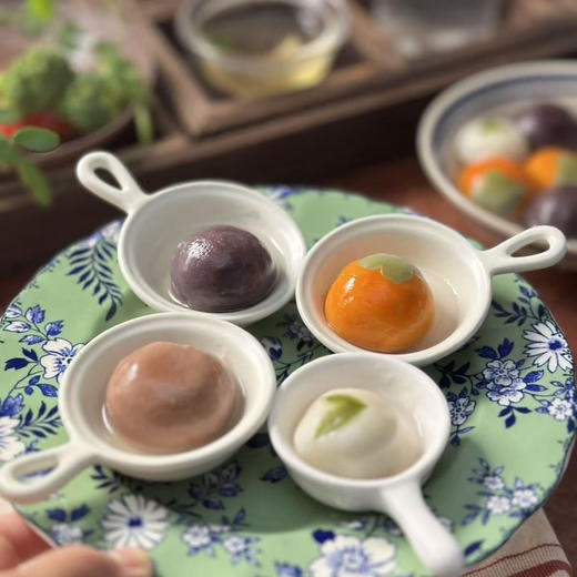 粮麦思-全家福汤圆黑芝麻馅绿豆沙馅椰粒白豆沙馅五黑馅四色汤圆 商品图0