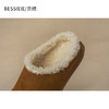BESSIEIE/贝缌 包头勃肯穆勒鞋平底毛毛半拖鞋外穿厚底保暖冬季 商品缩略图3