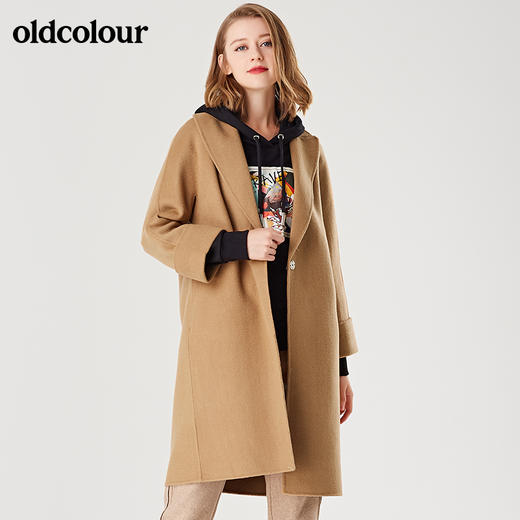 oldcolour双面呢子毛呢外套女中长款秋冬款B42153154 商品图4