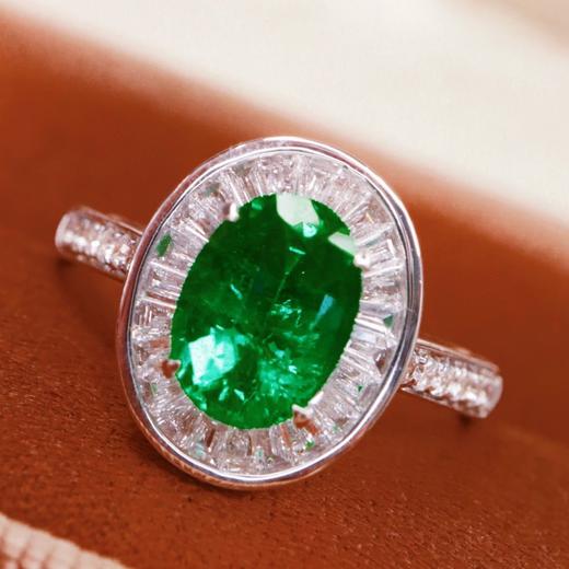 1.45ct刻面祖母绿戒指 商品图3