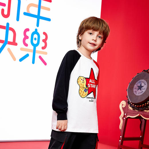 【GLADEE联名】CONVERSE 春 大童小童 儿童童装T恤 CNVB-AG-G921 商品图1