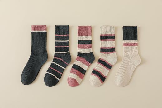 【舒适双针中筒袜】美拉德袜子女秋冬中筒春秋款堆堆袜新款爆款咖色双针长筒棉袜。ry 商品图4