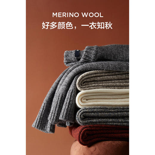 棉仓357826002-厚款羊毛棒针感毛衣 商品图4