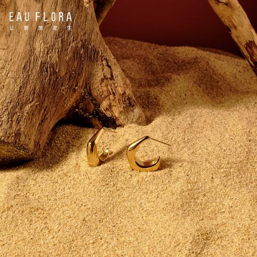 『欧拉』极简几何造型耳环 商品图1