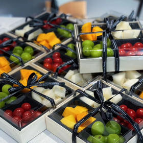 四分格果盘-精美木盒