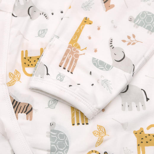 棉果果春季新品商场同款男童女童莫代尔哈衣爬服蝴蝶连体衣M101726425004 商品图3