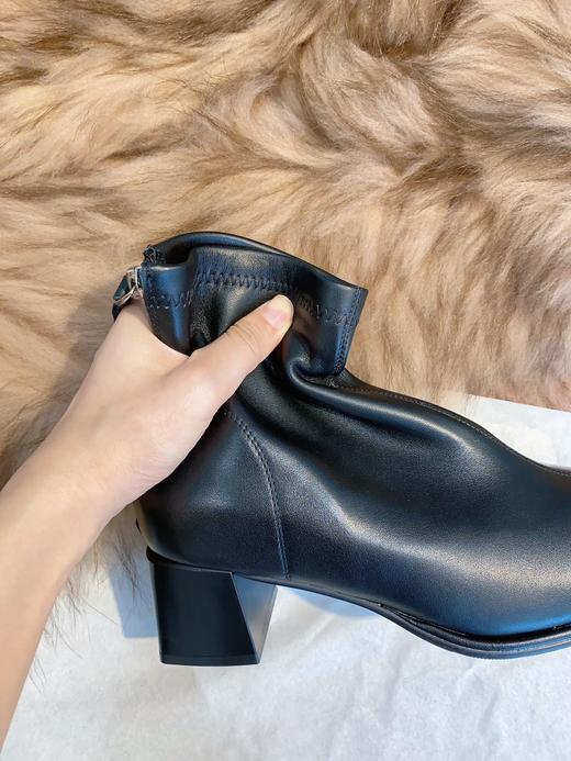 纪华菲 真皮中帮粗高跟女鞋 商品图10