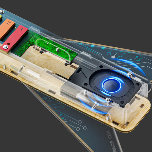 儿童节礼物🎁【 音质饱满 丰富立体】科学罐头电吉他工坊  探秘吉他发声原理  趣味学习物理知识 商品图2