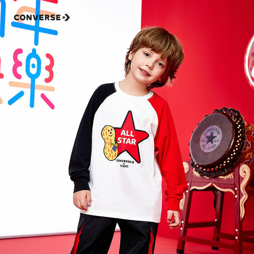 【GLADEE联名】CONVERSE 春 大童小童 儿童童装T恤 CNVB-AG-G921 商品图0