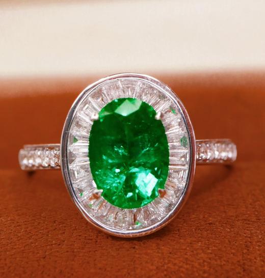 1.45ct刻面祖母绿戒指 商品图2