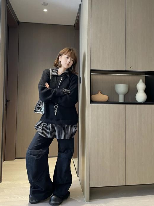 B家 2024 FW 秋冬新款假两件毛衣拼接衬衫‼️ 商品图0