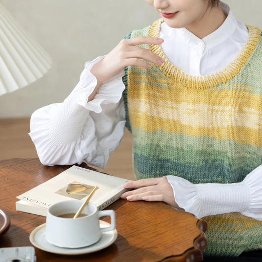 苏苏姐家拾花马甲手工DIY编织棒针羊毛线上衣毛线团自制材料包 商品图3