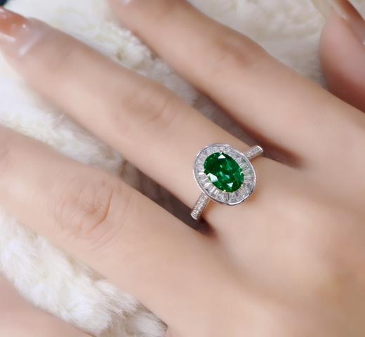 1.45ct刻面祖母绿戒指 商品图4