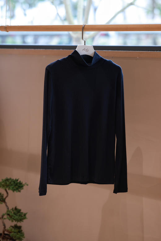 三色高领磨毛长袖T 商品图3