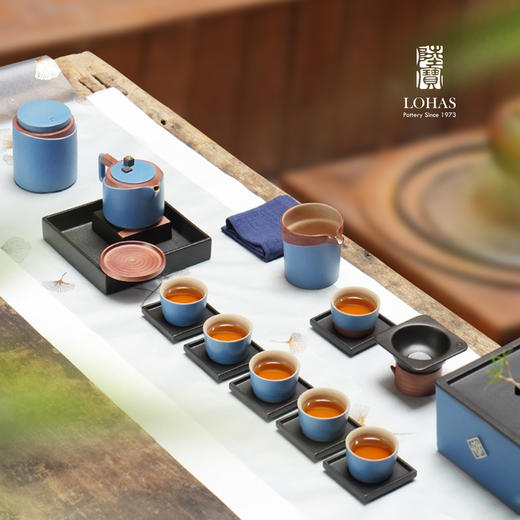 【彼达思】陆宝茶具点石成金茶礼 经典蓝 商品图1