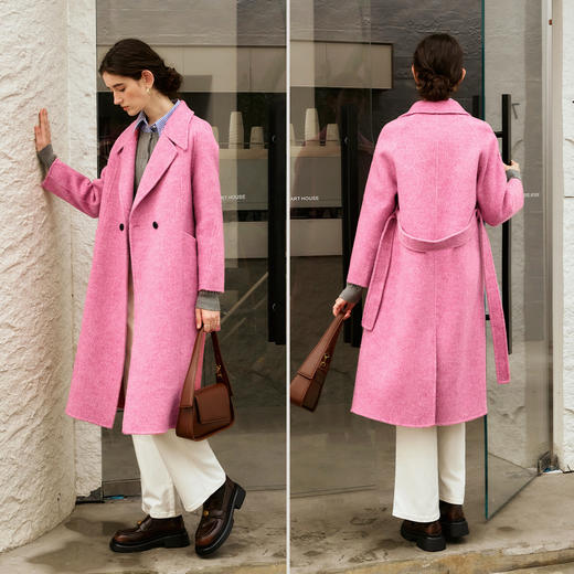 OLrain欧芮儿长款双面呢外套女冬季2024年新款高级感通勤羊毛大衣 商品图1