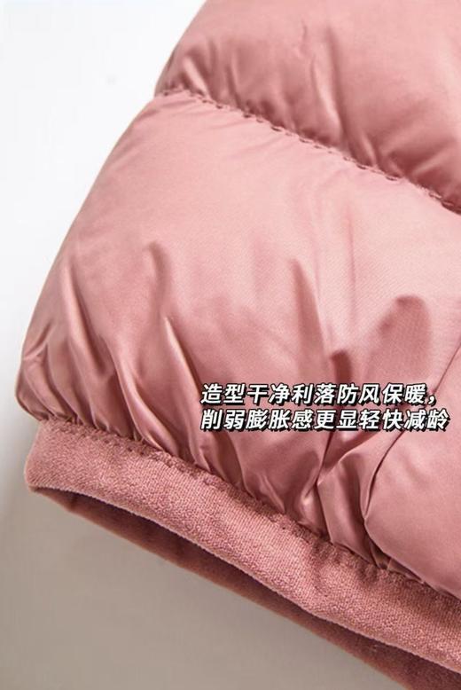 「佟丽娅同款轻薄羽绒服」冬季简约修身显瘦“两穿领”口袋短款时尚羽绒服轻薄款内胆外套(7天左右发货)60531/11356 商品图10