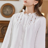 Famecoco范可儿荷叶边立领绣花衬衣减龄冬FAB8BH005 商品缩略图3