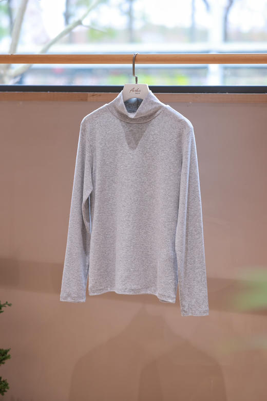 三色高领磨毛长袖T 商品图2