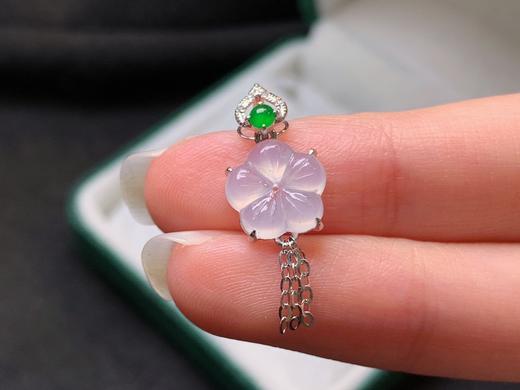 桃花翡翠吊坠 商品图0