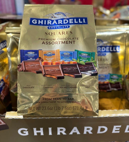 📣美国🇺🇸直邮特价220元🉐包税包邮到手了🔥🔥Ghirardelli吉尔德利经典综合巧克力！每袋671.4g内含四种口味！ 商品图5