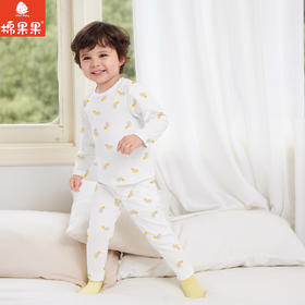 棉果果春季新品商场同款男童女童莫代尔套头套装M101302425008