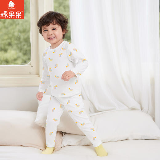 棉果果春季新品商场同款男童女童莫代尔套头套装M101302425008 商品图0