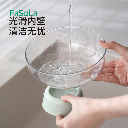 FaSoLa多功能沥水果盘高脚水果盘点心盘塑料托盘干果糖果零食盘子 商品图7